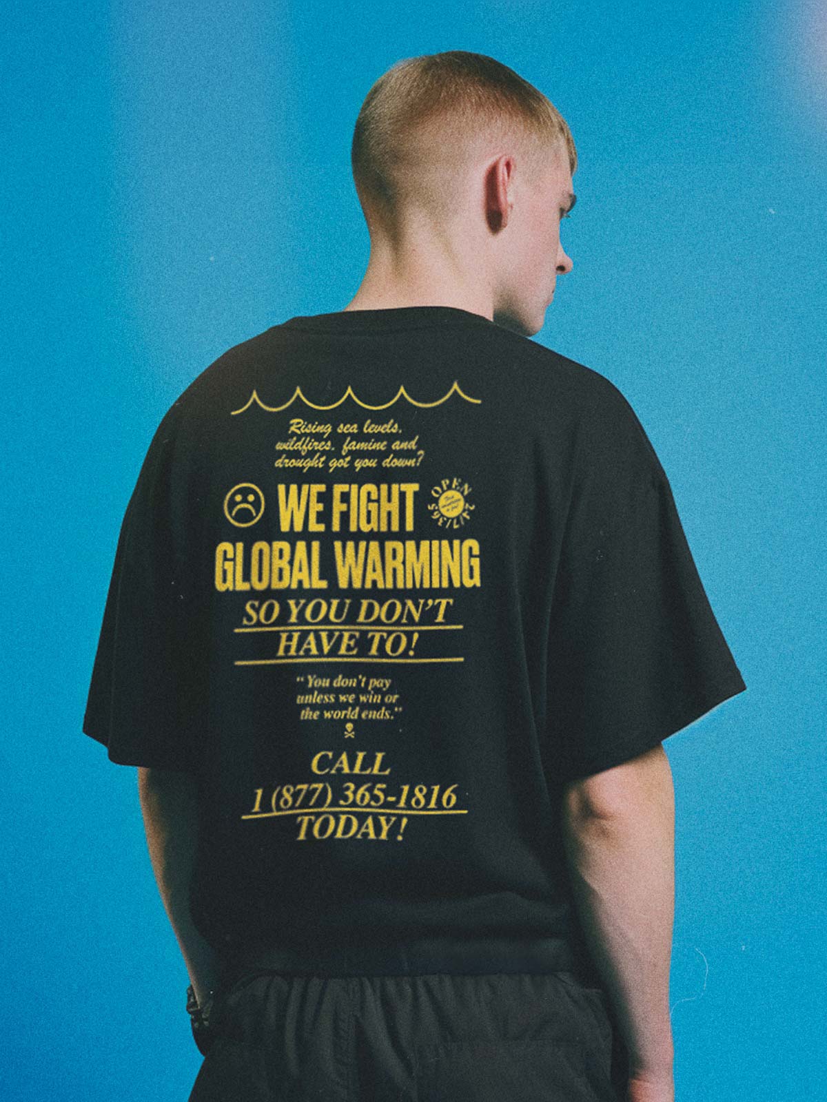 We Fight Global Warming Unisex Tubular Trash Tee