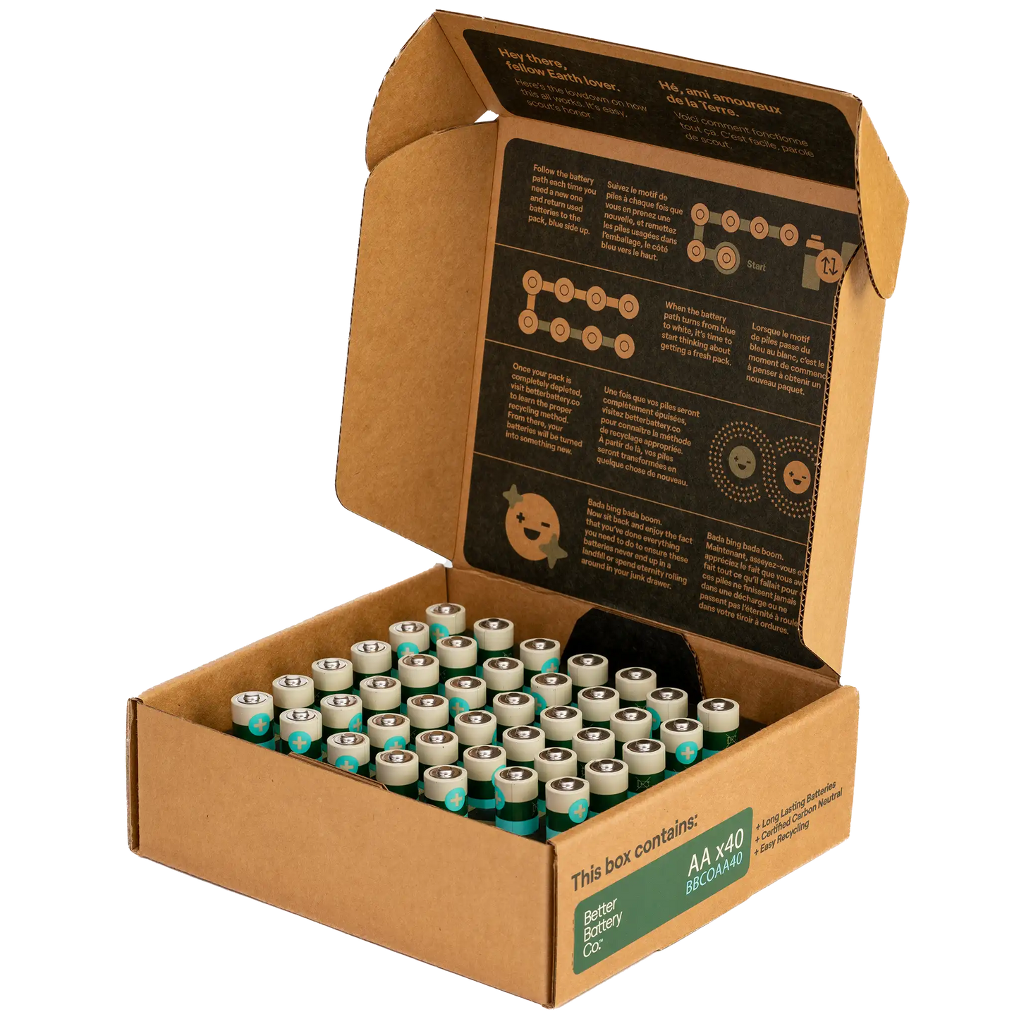 Better Battery Co. AA 40 Pack