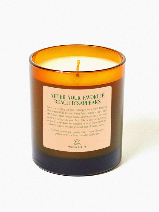After Your Favorite Beach Disappears Candle